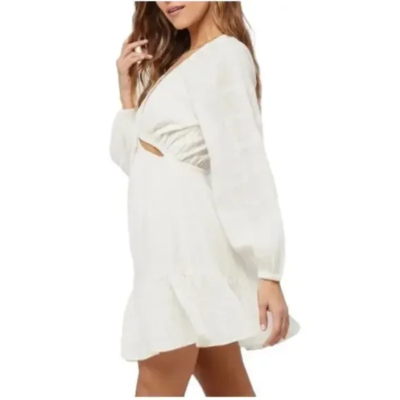 NWT! L*Space Feelin' Fine Dress in Cream - Size Medium - Picture 5 of 9